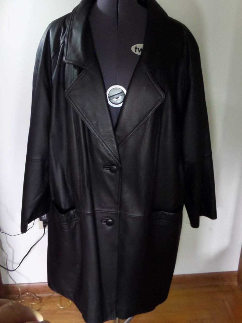 Preston York II Womens Genuine Leather Black Coat SZ 3X NWOT